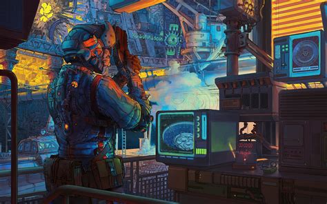 Cyberpunk Sci Fi Art 4k 3840x2160 3 Wallpaper Pc Desktop