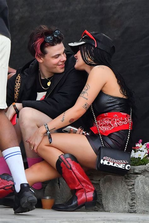 halsey & yungblud: i think i missed you calling on the other line i'm just thinking all these thoughts up in my mind talking love but i can't even read the signs i would sell my soul for a bit more time you. Halsey and Yungblud at Coachella Music Festival 04/13/2019 ...