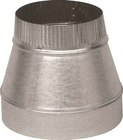 Imperial Gv0822 Short Duct Reducer 8 X 7 In 28 Ga T Steel Galvanized