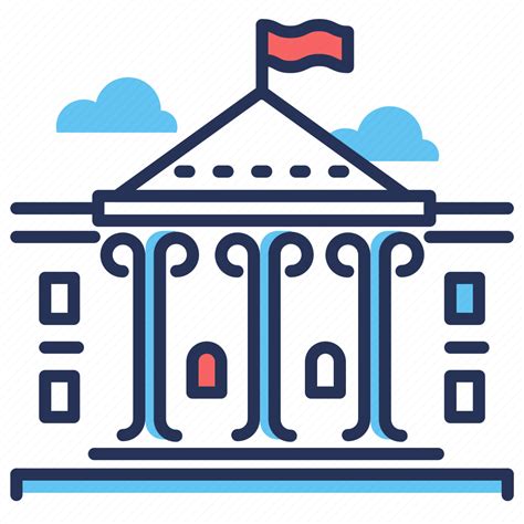 Administration Building Flag Government Icon Download On Iconfinder
