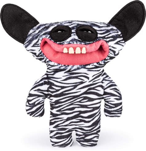 Fugglers Funny Ugly Monster 9 Inch Grin Grin Zebra Print Plush