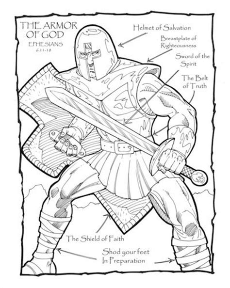 The armor of god can be a big subject to teach little ones. Bible Coloring Sheets and Printables for Kids — Teach ...