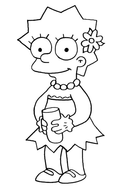 Desenho De Marge E Lisa Simpsons Para Colorir Tudodesenhos Porn Sex