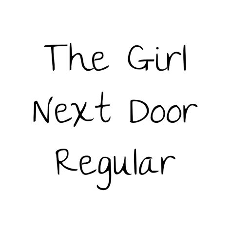 The Girl Next Door Regular Font Free Fonts On Creazilla Creazilla