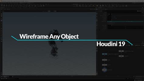 Turn Any Object Into A Wireframe Houdini 19 Youtube