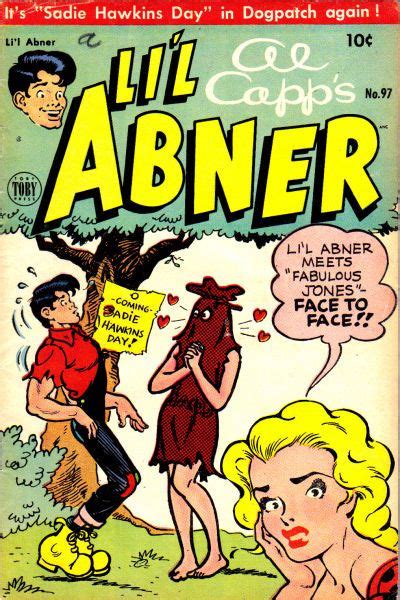 Lil Abner 97 1955 01 Sadie Hawkins Day Lil Abner Comic Book Cover