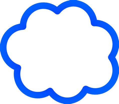 Blue Cloud Bubble Clip Art At Vector Clip Art Online