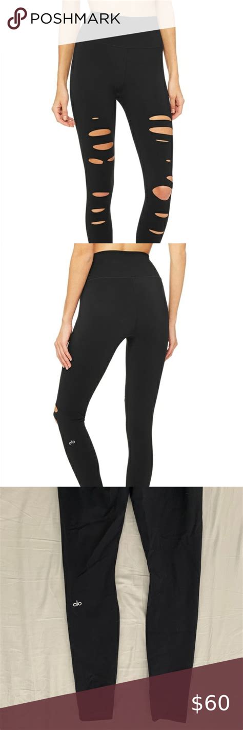 Alo Yoga High Waisted Warrior Ripped Legging Ripped Leggings Legging