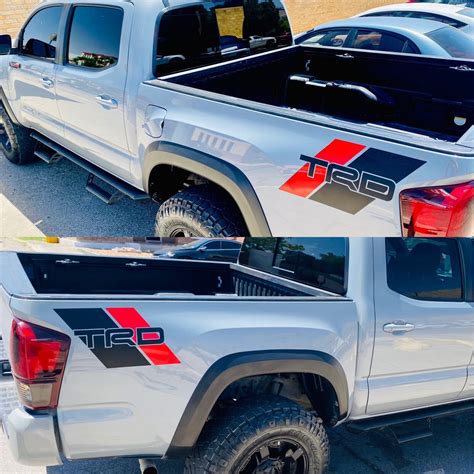 Trd Pro Bedside Vinyl Decal Fits 2016 2022 Toyota Tacoma 3rd Gen Agh