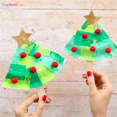 Tissue Paper Christmas Tree Paper Plate Craft Ôn Thi Hsg