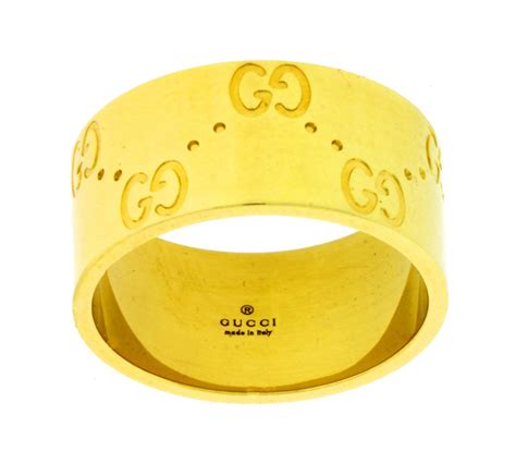 Gucci Icon Band Ring In 18k Yellow Gold New In Gucci Box Size 11 Usa 575