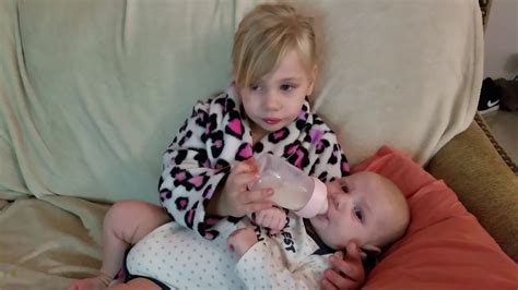 Big Sister Feeding Little Brother Youtube
