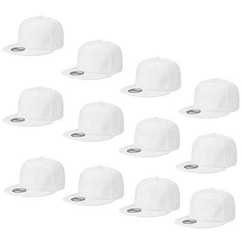 Falari Wholesale 12 Pack Snapback Hat Cap Hip Hop Style Flat Bill Blank