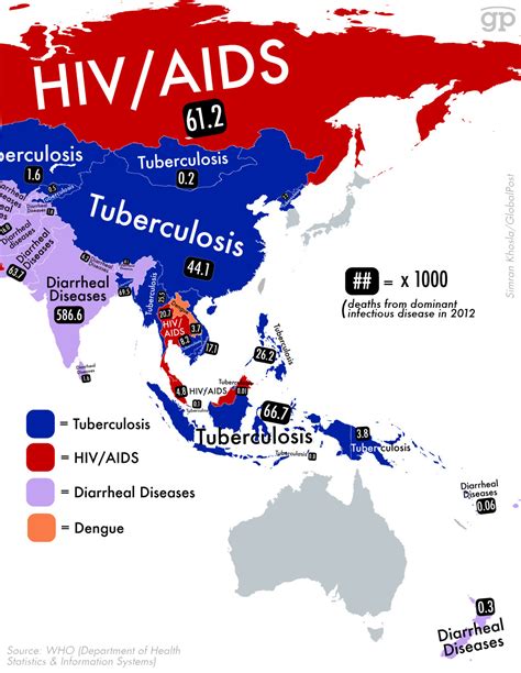 This Map Shows Which Is The Deadliest Infectious Disease Where You Live