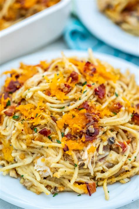 Crack Chicken Spaghetti Casserole Video Sweet And Savory Meals