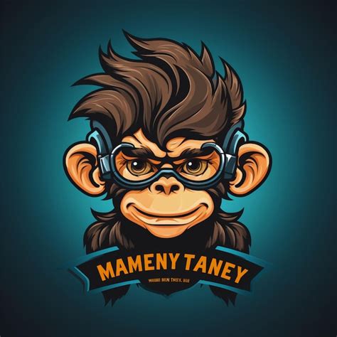 Premium Ai Image Cartoon Logo Monkey