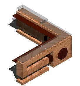 Reception desk design with the combination of stone, wood and stainless steel. Corner Reception Table 3D DWG Model for AutoCAD • Designs CAD