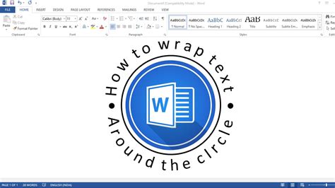 How To Wrap Text Around A Circle In Ms Word Write Text In A Curve In