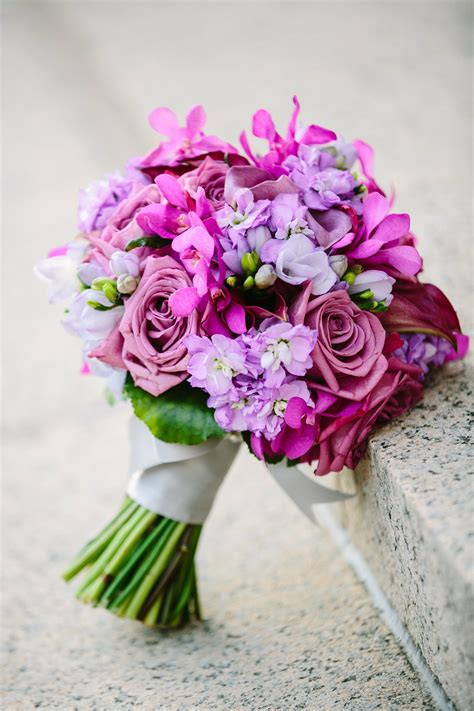 Purple Bridal Bouquet