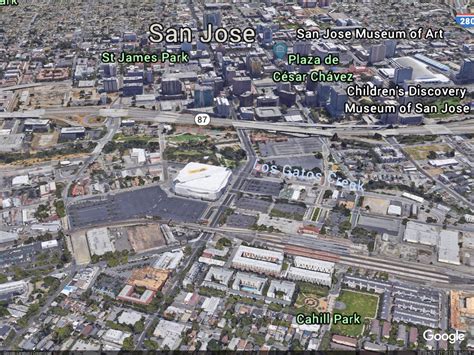 Google Campus San Jose Map