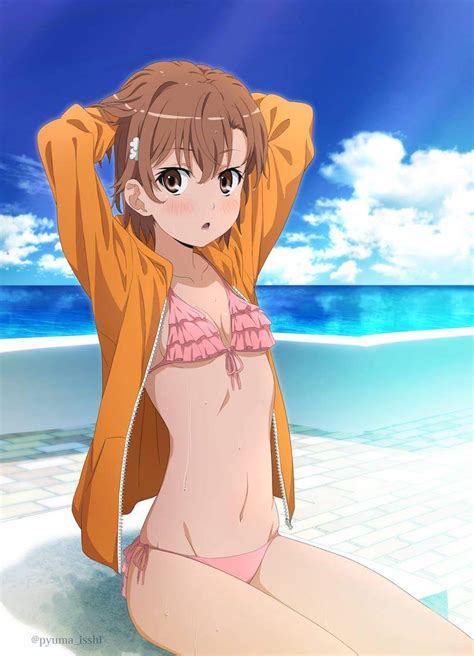 Makoto Showing Off A Cute Bikini R Railgun