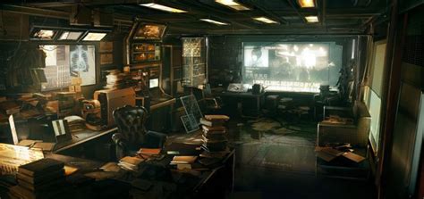 ArtStation Deus Ex Human Revolution Sarif Industries Megan Office