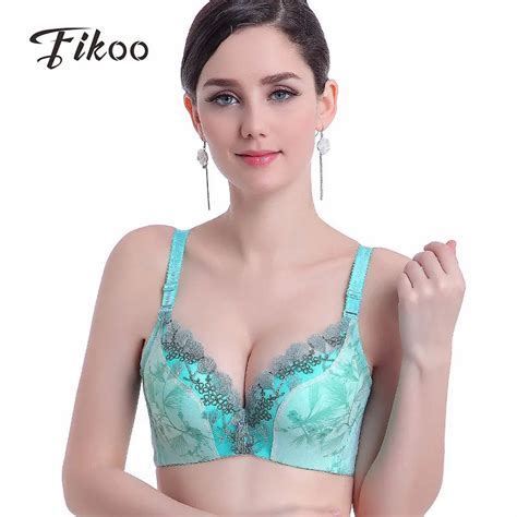 Buy Fikoo Sexy Eyelashes Deep V Lace Bras For Women Big Size Lingerie Push Up