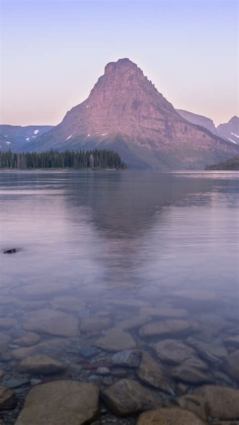 Sunrise At Two Medicine Lake In Glacier National Park