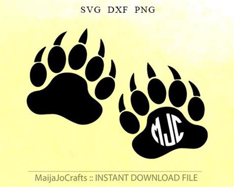 Free Free Bear Paw Svg File 350 SVG PNG EPS DXF File