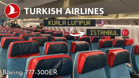 Turkish Airlines Kuala Lumpur To Istanbul Boeing 777 300ER