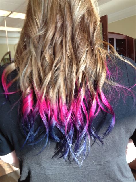 Dip Dyed Hair I Want This But On Darker Hair Dip Dye Hair Dip Dyed Hair Dos Dark Hair My