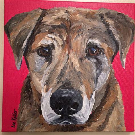 Custom dog Painting, Custom dog portrait, custom pet painting, custom pet painting on canvas ...