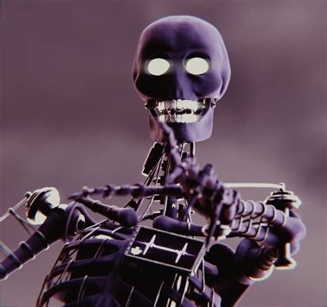 Popgoes Fanart Contest Purple Skeleton Man Rfivenightsatfreddys