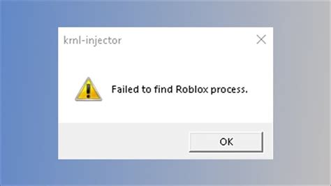 Failed To Find Roblox Process 2023 Krnl Injector YouTube