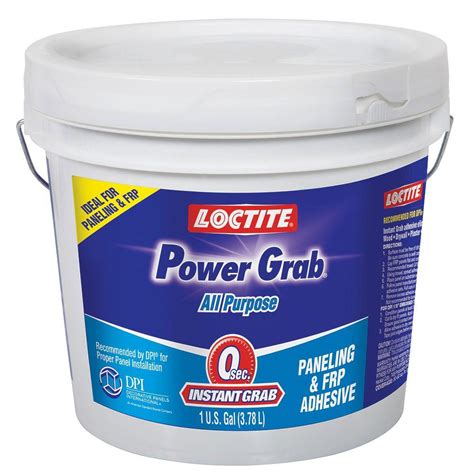 An entire roll can mount a 110 lb (50 kg) object. Loctite 1 gal. Power Grab All Purpose Construction ...