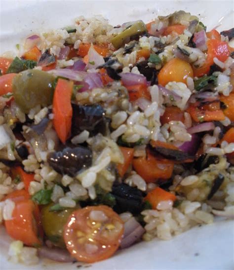 Brown Rice With Roasted Vegetables