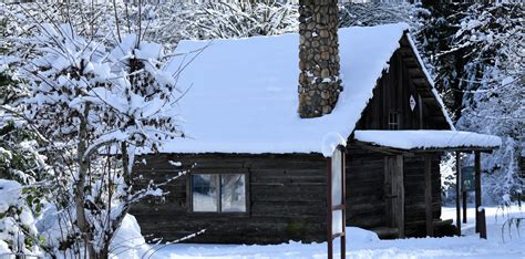 Snowy Cabin In The Woods Rental Ajor Png
