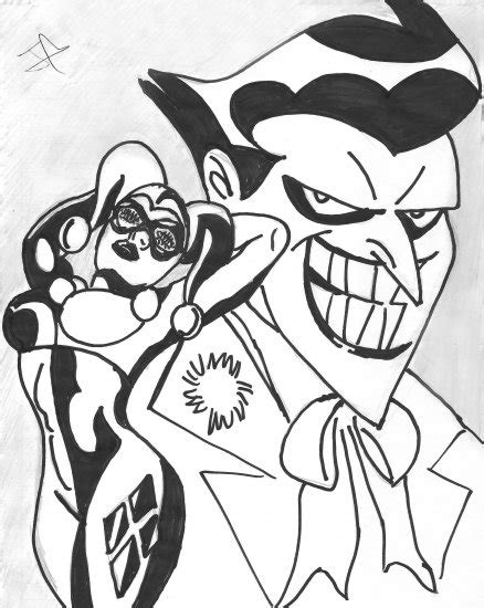Joker And Harley Quinn Drawing At Explore
