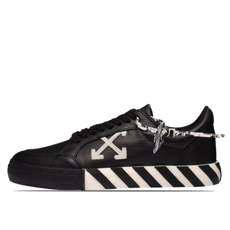 Off White Vulc Low Top Sneaker Black White Leather 2020