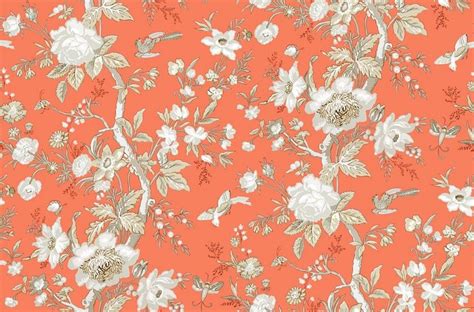 Nemour Coral T36132 Thibaut Wallpapers An Exquisite Eastern