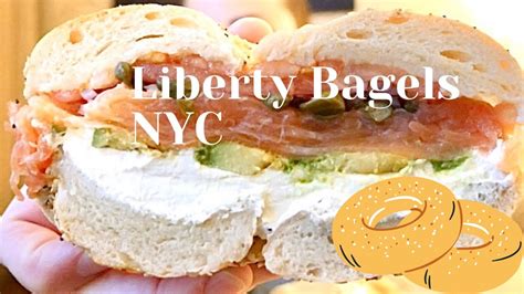 Trying Liberty Bagels In New York City For The First Time Youtube