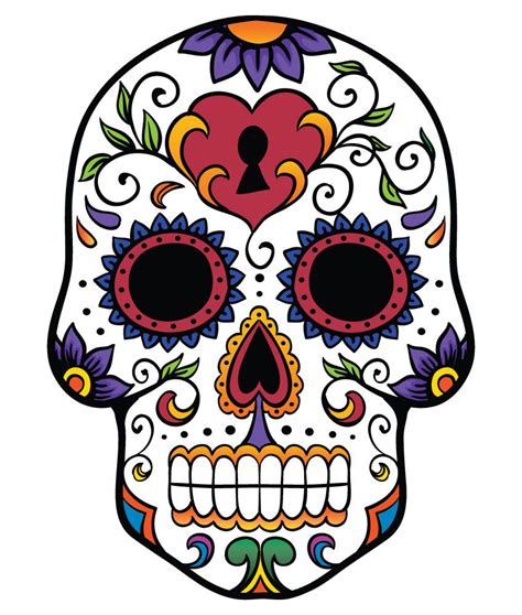 Pretty Sugar Skull Art Mexican Sugar Skull Skull Art