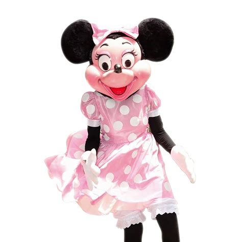 Deluxe Fiber Pink Minnie Mouse Quality Mascots Costumes