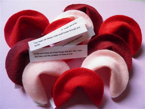10 Felt Fortune Cookies Valentines Day Birthday