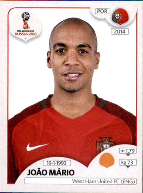 Maybe you would like to learn more about one of these? João Mário - Portugal - FIFA World Cup Russia 2018 sticker 122