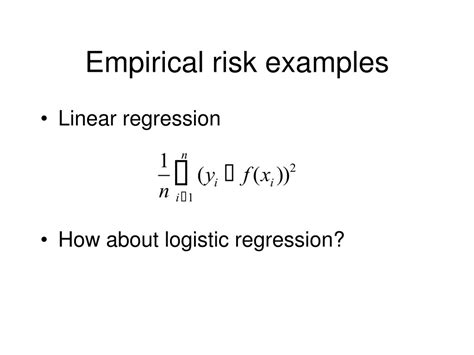 Ppt Empirical Risk Minimization Powerpoint Presentation Free