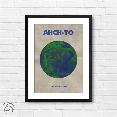 Star Wars Planet Ahch To Print