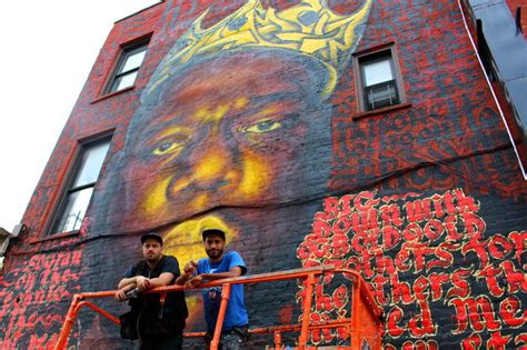 New Notorious Big Mural Adorns Bed Stuy Building Bed Stuy New