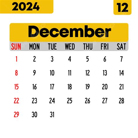 Calendario Minimalista Diciembre 2024 Png Calendario Diciembre 2024
