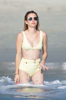 Emma Roberts Hot Beach Stills In Punta Mita Mexico Jan